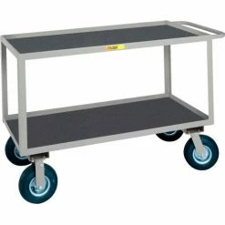 Little Giant® Instrument Cart w/Tray Shelves & Vinyl Mat, 1200 lb. Cap, 48"L x 24"W x 33-1/2"H