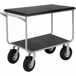 Little Giant® Instrument Cart w/Pneumatic Wheels, 1000 lb. Cap, 36"L x 24"W x 34-1/2"H, Gray