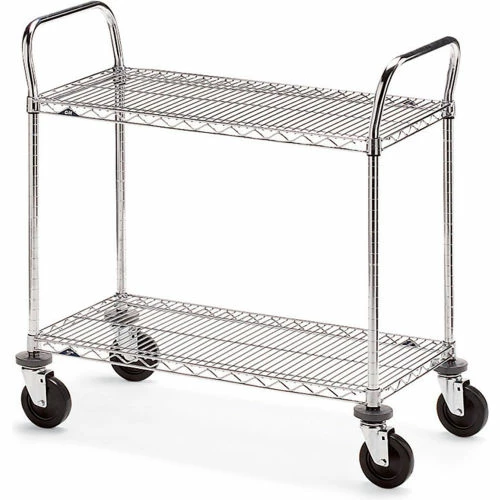 Metro® Wire Cart w/2 Shelves, 800 lb. Capacity, 60"L x 18"W x 39-1/2"H 1 Metro® Wire Cart w/2 Shelves, 800 lb. Capacity, 60"L x 18"W x 39-1/2"H