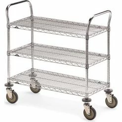 Metro® Wire Cart w/3 Shelves, 900 lb. Capacity, 36"L x 24"W x 39-1/2"H
