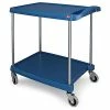 Metro® Utility Cart w/2 Shelves, 300 lb. Capacity, 34-3/8"L x 23-7/16"W x 35-1/2"H, Blue