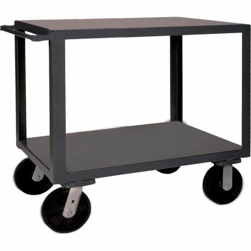 Durham Mfg.® Utility Cart w/2 Shelves, 4000 lb. Capacity, 42-1/8"L x 24"W x 37-3/8"H, Gray 1 Durham Mfg.® Utility Cart w/2 Shelves, 4000 lb. Capacity, 42-1/8"L x 24"W x 37-3/8"H, Gray
