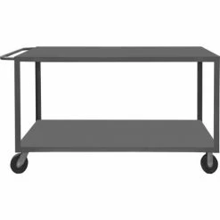 Durham Mfg.® Heavy Duty Utility Cart HET-3060-2-5K-95 - 4000 Lb. Cap. 2 Shelves 8" Wheels