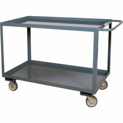 Durham Mfg.® Service Cart w/2 Shelves, 1200 lbs. Capacity, 60"L x 30"W x 37-5/8"H, Gray