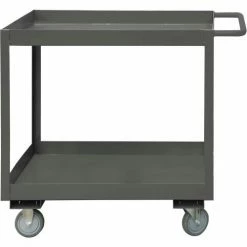 Durham Mfg.® Deep Shelf Stock Cart RSC3-1830-2-3.6K-95 - 3600 Lb. 2 Shelves Phenolic Wheels