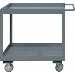 Durham Mfg. Durham Mfg® 2 Shelf Stock Cart RSC3-1830-2-95 3" Lips 1200 Lb. Capacity 30 x 18