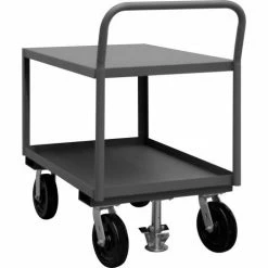 Durham Mfg. Durham® Low Deck Service Truck With Floor Lock, 2 Shelves, 30"Wx 36"L, 2000 Lbs. Cap.