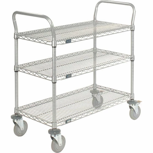 Nexel® Utility Cart w/3 Shelves & Poly Brake Casters, 1200 lb. Cap, 48"L x 21"W x 39"H 15 Nexel® Utility Cart w/3 Shelves & Poly Brake Casters, 1200 lb. Cap, 48"L x 21"W x 39"H - Image 15