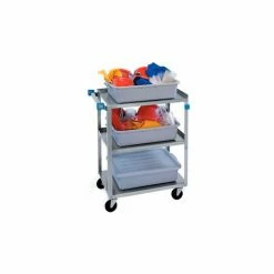 Lakeside® Steel Utility Cart w/3 Shelves, 300 lb. Capacity, 30-3/4"L x 18-3/8"W x 33"H -Utility Carts Elegant store LAF 322