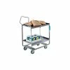 Lakeside® Handler Steel Utility Cart w/2 Shelves, 700 lb. Capacity, 30"L x 16-1/4"W x 46-1/4"H