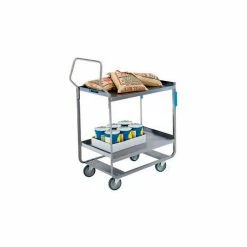 Lakeside® Handler Steel Utility Cart w/2 Shelves, 700 lb. Cap, 38-5/8"L x 22-3/8"W x 49-1/8"H