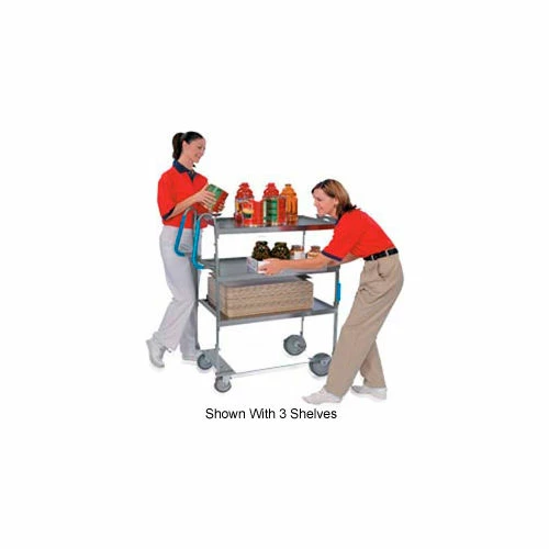 Lakeside® Ergo-One Steel Utility Cart w/2 Shelves, 700 lb. Cap, 35-3/8"L x 18-5/8"W x 46-3/4"H 1 Lakeside® Ergo-One Steel Utility Cart w/2 Shelves, 700 lb. Cap, 35-3/8"L x 18-5/8"W x 46-3/4"H