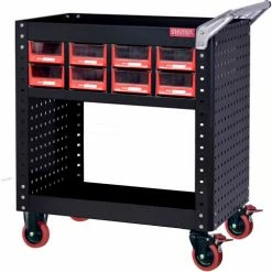 Shuter® Steel Utility Cart w/Adjustable Shelf, 800 lb. Cap, 33-1/2"L x 22-3/4"W x 34-1/2"H