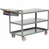Little Giant® Order Picking Truck w/2 Flush & 1 Lip Shelf, 1200 lb. Cap, 32"L x 18"W x 39"H