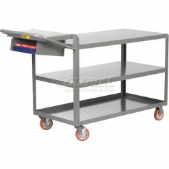 Little Giant® Order Picking Truck w/2 Flush & 1 Lip Shelf, 1200 lb. Cap, 48"L x 24"W x 39"H