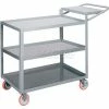 Little Giant® Order Picking Truck w/3 Tray Shelves, 1200 lb. Cap, 32"L x 18"W x 39"H, Gray