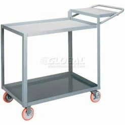 Little Giant® Order Picking Truck w/2 Tray Shelves, 1200 lb. Cap, 32"L x 18"W x 39"H, Gray