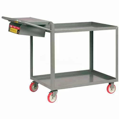 Little Giant® Order Picking Truck w/2 Tray Shelves & Storage Pocket, 32"L x 18"W x 39"H, Gray 1 Little Giant® Order Picking Truck w/2 Tray Shelves & Storage Pocket, 32"L x 18"W x 39"H, Gray