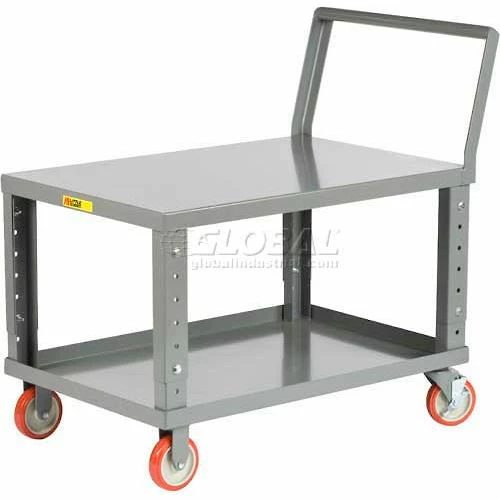 Little Giant® Ergonomic Shelf Truck w/Flat Shelf, 1200 lb. Capacity, 48"L x 30"W x 36"H, Gray 1 Little Giant® Ergonomic Shelf Truck w/Flat Shelf, 1200 lb. Capacity, 48"L x 30"W x 36"H, Gray