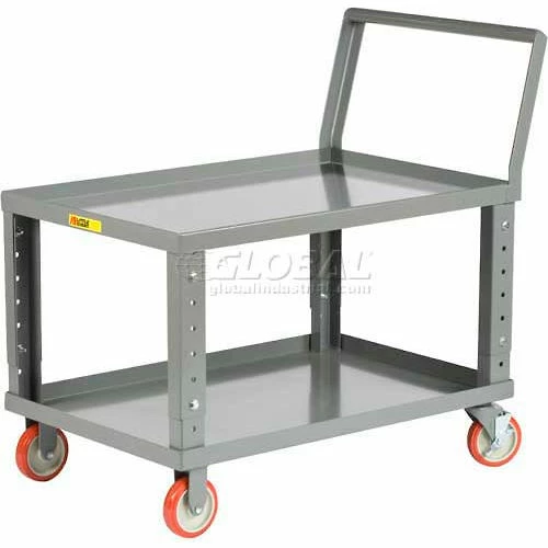 Little Giant® Ergonomic Shelf Truck w/Tray Shelf, 1200 lb. Capacity, 32"L x 18"W x 36"H, Gray 1 Little Giant® Ergonomic Shelf Truck w/Tray Shelf, 1200 lb. Capacity, 32"L x 18"W x 36"H, Gray