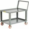 Little Giant® Ergonomic Shelf Truck w/Tray Shelf, 1200 lb. Capacity, 48"L x 24"W x 36"H, Gray