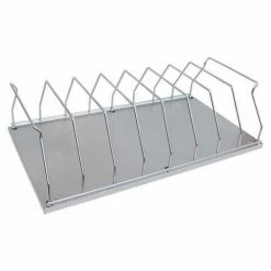 Omnimed® 8 Capacity Storage Rack, 26"L x 14-1/4"H, Silver