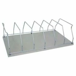 Omnimed® 6 Capacity Storage Rack, 26"L x 14-1/4"H, Silver