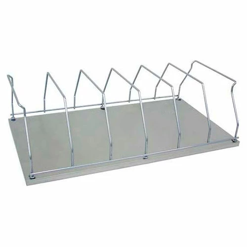 Omnimed® 6 Capacity Storage Rack, 26"L x 14-1/4"H, Silver 1 Omnimed® 6 Capacity Storage Rack, 26"L x 14-1/4"H, Silver