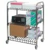 Omnimed® Wire Shelf Utility Cart, 26 lb. Capacity, 23"L x 17"W x 38"H