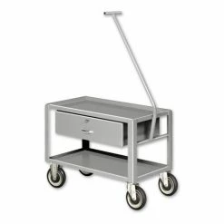 Pucel Pull Cart w/Steel Casters, 1000 lb. Capacity, 28"L x 16"W x 20-1/2"H