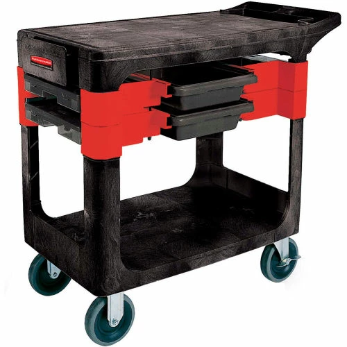 Rubbermaid® 6180 Black Trades Cart 4 Rubbermaid® 6180 Black Trades Cart - Image 4