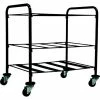 Royal Basket Trucks® Light Duty Mat Cart, 32"L x 24"W x 32"H, 3 Shelves, Black
