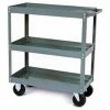 Steel Stock Cart w/3 Shelves, 1000 lb. Capacity, 36"L x 18"W x 35"H