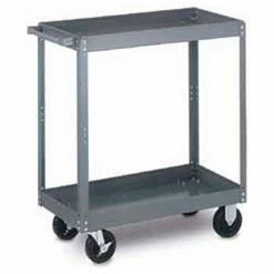 Steel Stock Cart w/2 Shelves, 1000 lb. Capacity, 48"L x 24"W x 35"H