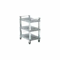 Vollrath® Open Utility Cart w/3 Shelves, 200 lb. Capacity, 30-1/2"L x 18-1/2"W x 36"H, Gray
