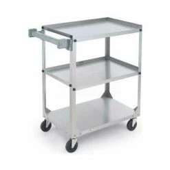 Vollrath® Stainless Steel Utility Cart, 300 lb. Capacity, 15-1/2"L x 15-1/2"W x 32-5/8"H