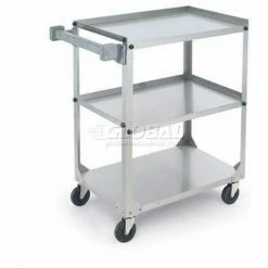 Vollrath® Stainless Steel Utility Cart, 400 lb. Capacity, 17-3/4"L x 17-3/4"W x 33-3/4"H