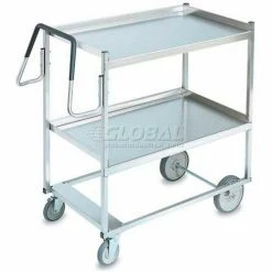 Vollrath® Steel Ergonomic Cart w/2 Shelves, 650 lb. Capacity, 20"L x 20"W x 44-1/2"H
