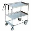 Vollrath® Steel Ergonomic Cart w/2 Shelves, 900 lb. Capacity, 23"L x 23"W x 44-1/2"H