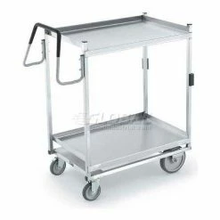 Vollrath® Stainless Steel Standard Cart w/2 Shelves, 650 lb. Capacity, 20"L x 20"W x 44-1/2"H