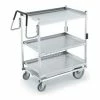 Vollrath® Stainless Steel Standard Cart w/3 Shelves, 650 lb. Capacity, 20"L x 20"W x 44-1/2"H