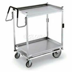 Vollrath® Stainless Steel Standard Cart w/2 Shelves, 900 lb. Capacity, 23"L x 23"W x 44-1/2"H