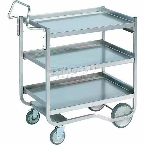 Vollrath® Stainless Steel Standard Cart w/3 Shelves, 900 lb. Capacity, 23"L x 23"W x 44-1/2"H 1 Vollrath® Stainless Steel Standard Cart w/3 Shelves, 900 lb. Capacity, 23"L x 23"W x 44-1/2"H