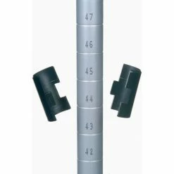 Nexel® Utility Cart w/2 Shelves & Poly Brake Casters, 1200 lb. Cap, 30"L x 24"W x 39"H, Silver -Utility Carts Elegant store nxlate detail14 8